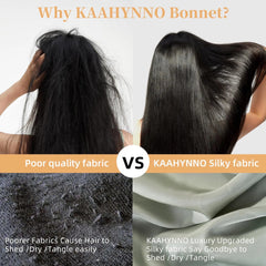 Unisex Silk Night Bonnet – Green Satin Sleep Cap for Natural, Curly & Wavy Hair