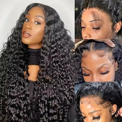 Burmese Curly Lace Front Wig – 250% Human Hair, Deep Bouncy Curls