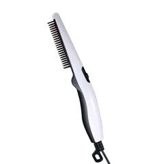 Negative Ion Hair Straightener Comb – Hot Press Comb & Beard Styling Brush for Men