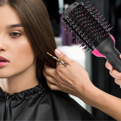 4-in-1 Hair Dryer Brush – Straightens, Curls, Dries & Volumizes Quickly