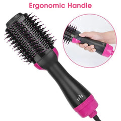 4-in-1 Hair Dryer Brush – Straightens, Curls, Dries & Volumizes Quickly