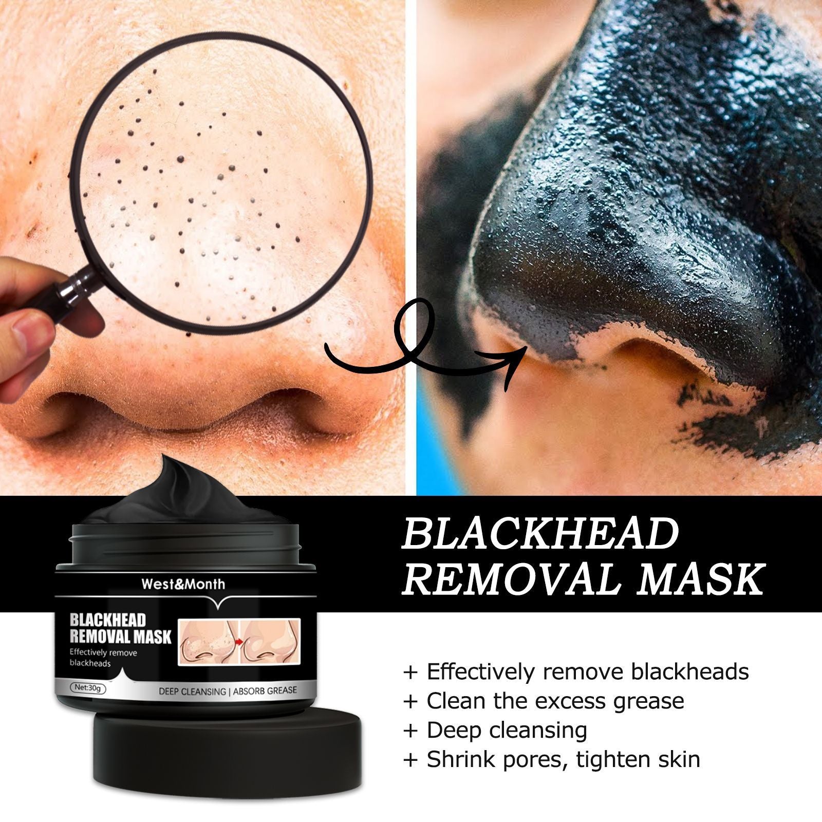 Detox Peel-Off Mask – Charcoal Facial Mask for Deep Cleansing & Smooth Skin
