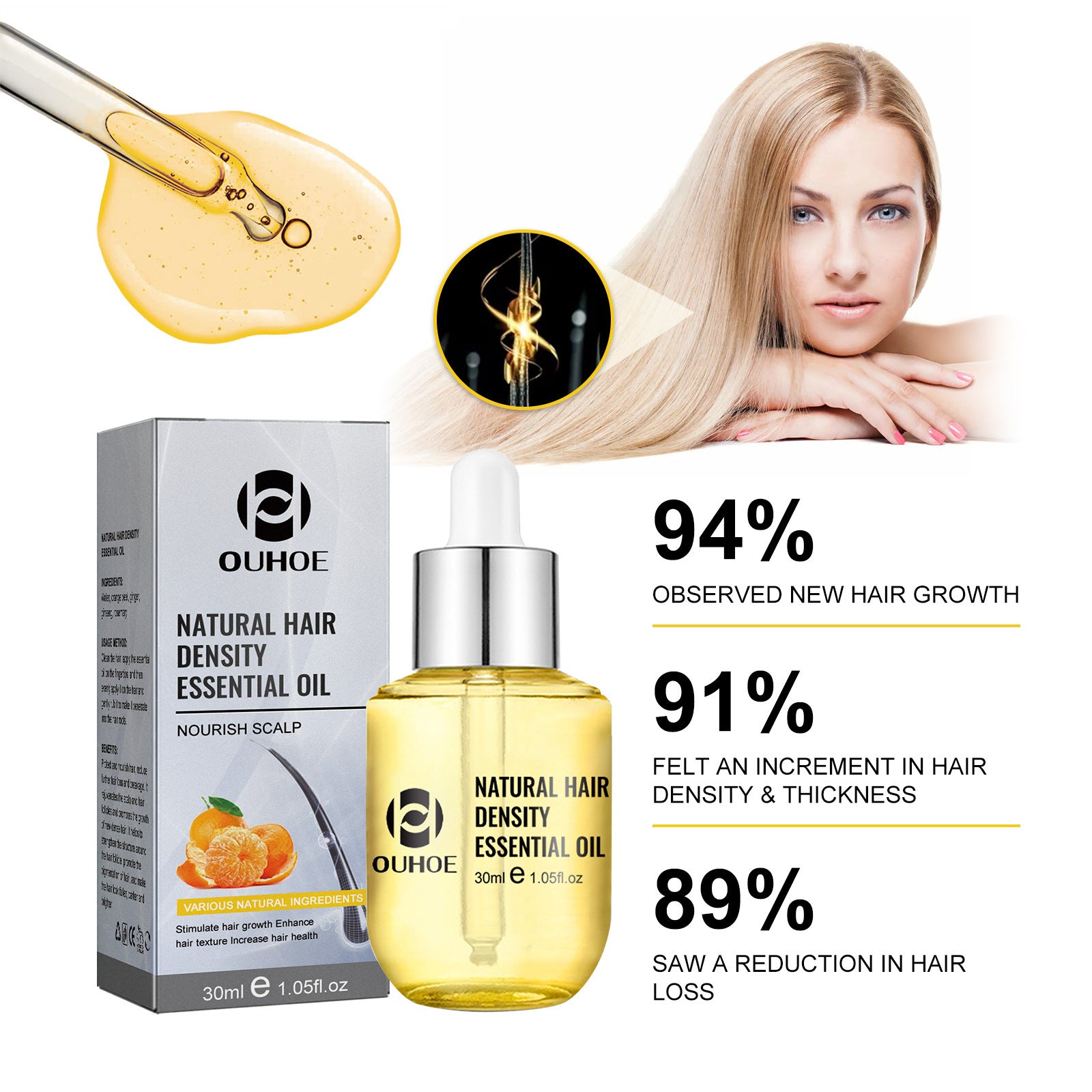 Revitalizing Hair Care Oil – Moisturize, Thicken & Restore Shine