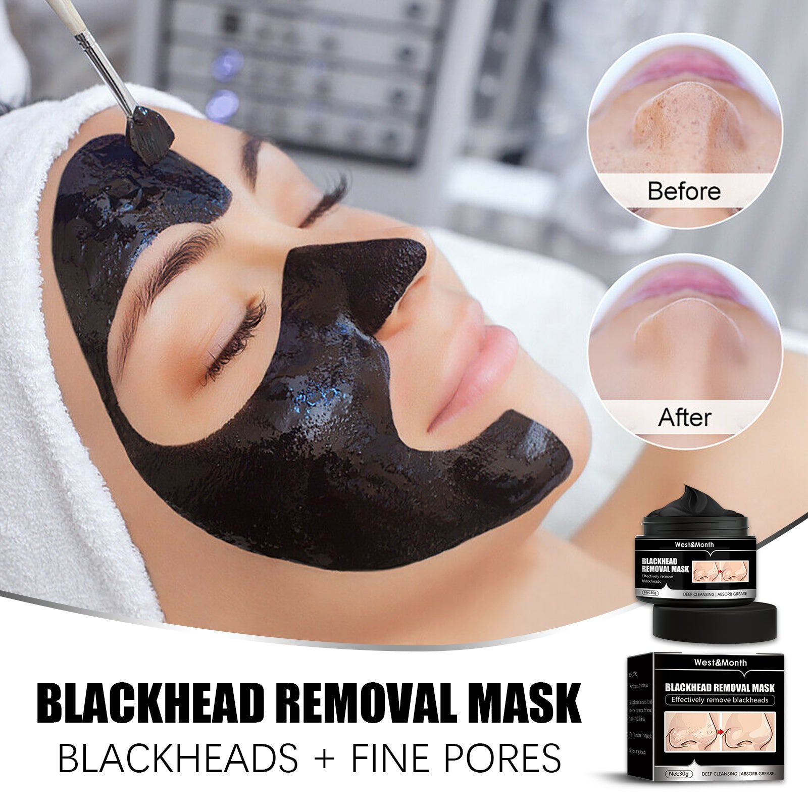 Detox Peel-Off Mask – Charcoal Facial Mask for Deep Cleansing & Smooth Skin