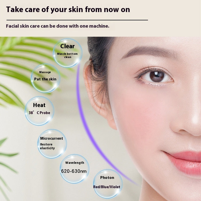 LED Photon Beauty Device – Skincare & Relaxing Facial Massage