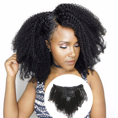 Clip in Human Hair Extensions - Ombre Style - Natural Human Hair