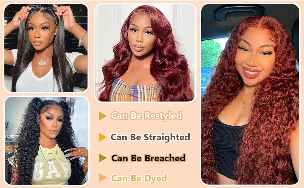 Deep Curly Glueless Wig – 100% Human Hair, Ready to Wear