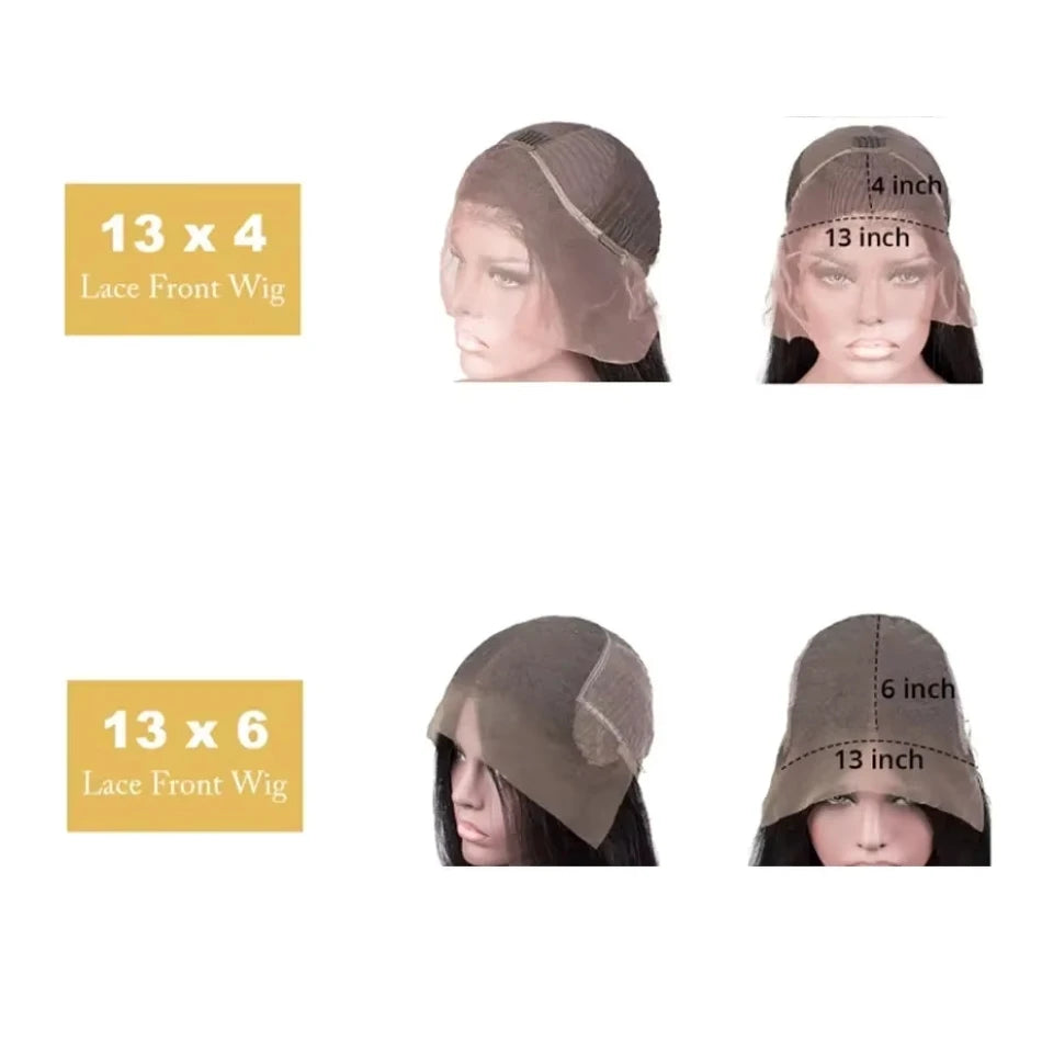 Extra Long 30/38 Inch Lace Front Wig – Deep Wave Honey Blonde 613 Human Hair