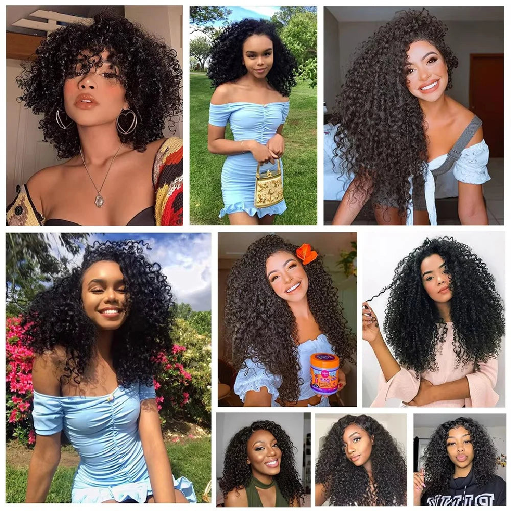 Premium 100% Natural Hair Bundles – Kinky Curly Raw Human Hair