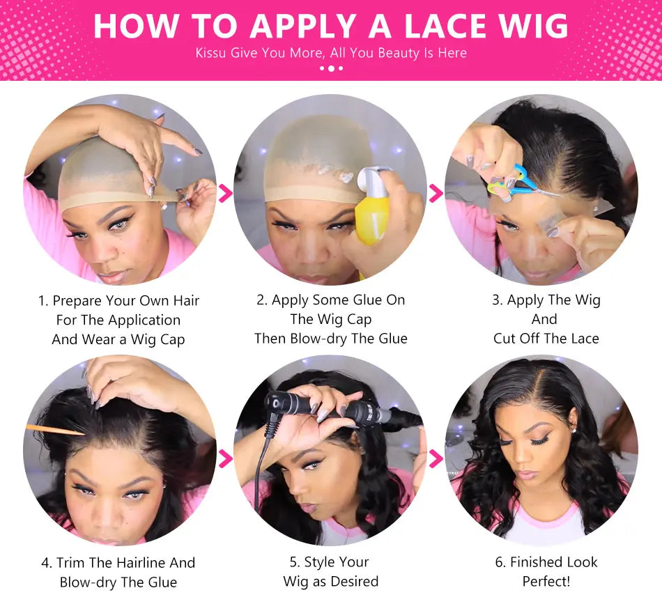 Short Curly Pixie Wig – Lace Front, Water Wave Human Hair for Women