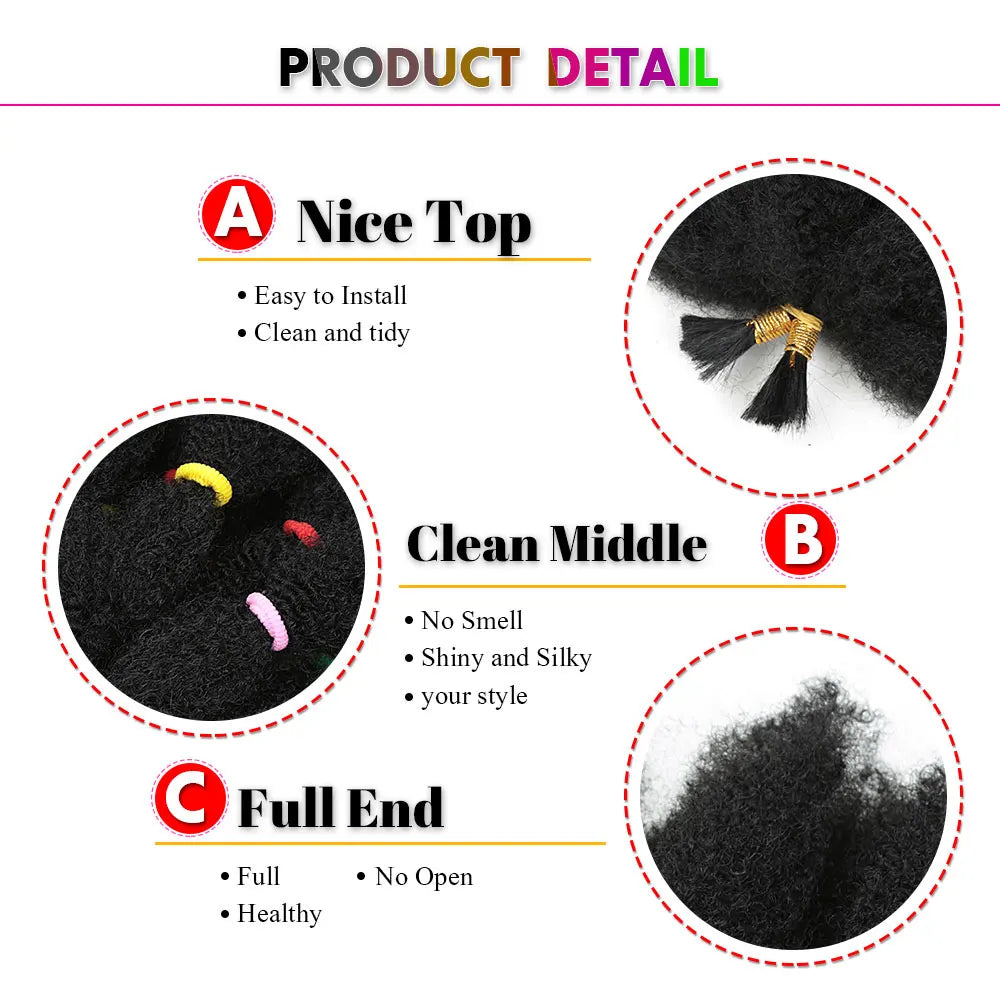 Afro Braiding Hair – Synthetic Kinky Twist, 12 Inches, Pre-Stretched for Easy Styling