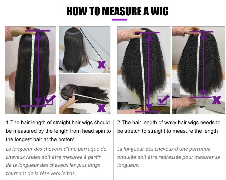 Straight Human Hair Wig with Bangs - Glueless, Easy to Wear, 100% Natural Hair