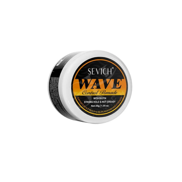 Sevich Deep Waves Pomade – Natural Shiny Hair Oil with Brush, Sport Waves Cream for Men