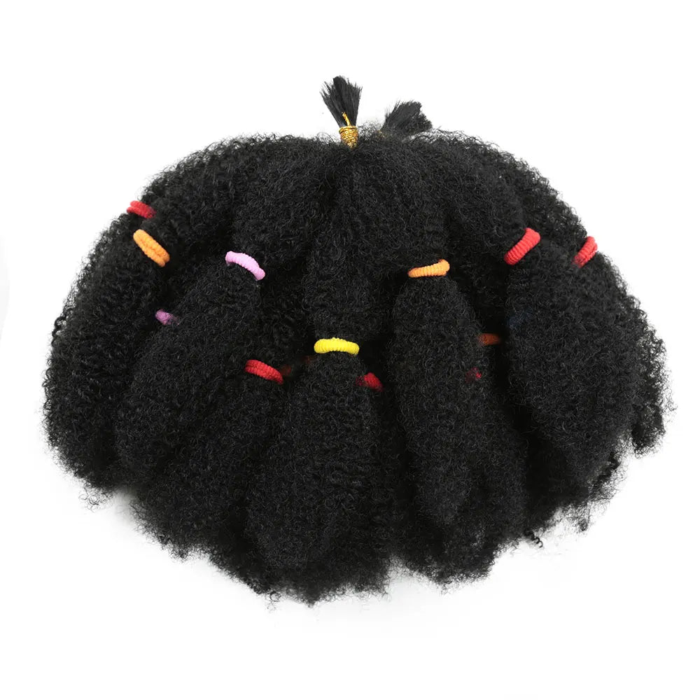 Afro Braiding Hair – Synthetic Kinky Twist, 12 Inches, Pre-Stretched for Easy Styling