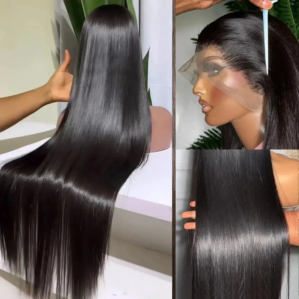 Straight Lace Front Wig – 100% Human Hair, HD 13x6, Length 30 Inches