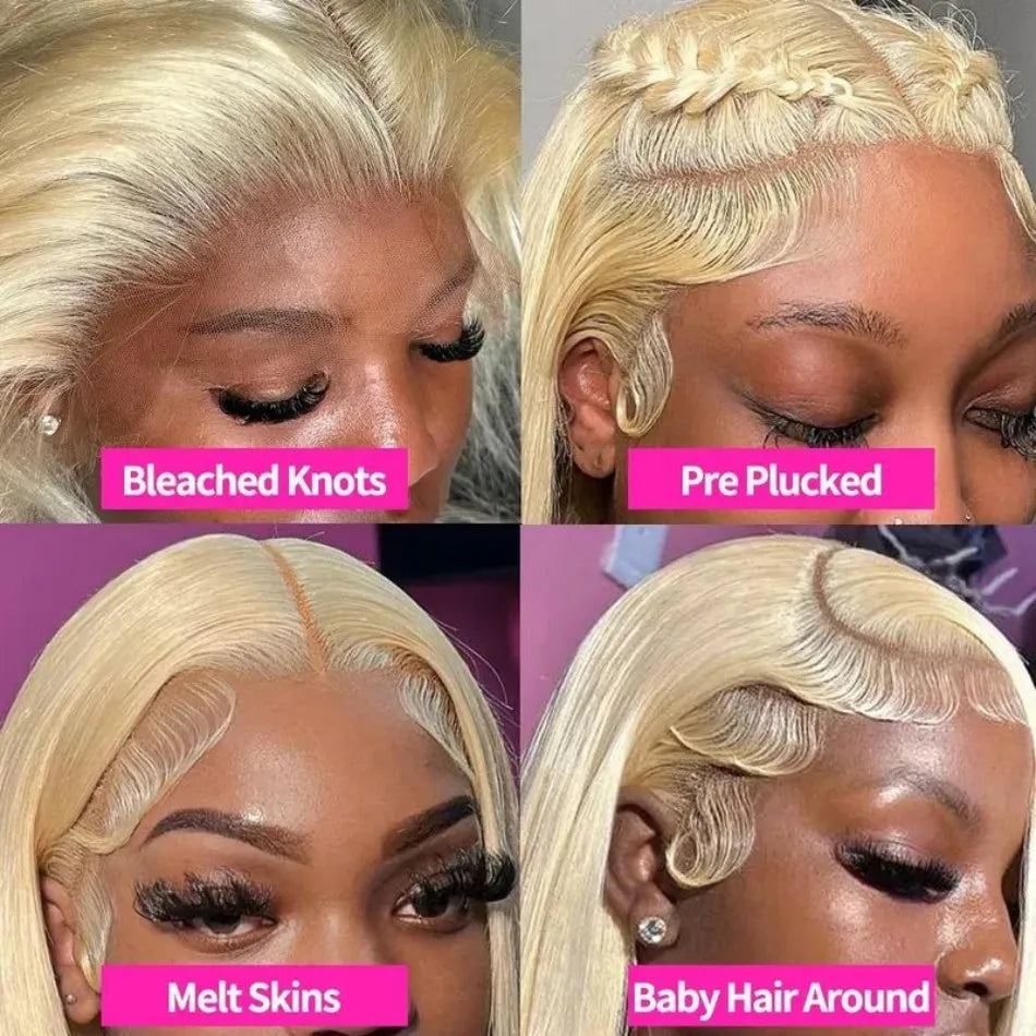Blonde Deep Wave Wig – 13x6 Lace Front, 30-32 Inches, 100% Human Hair