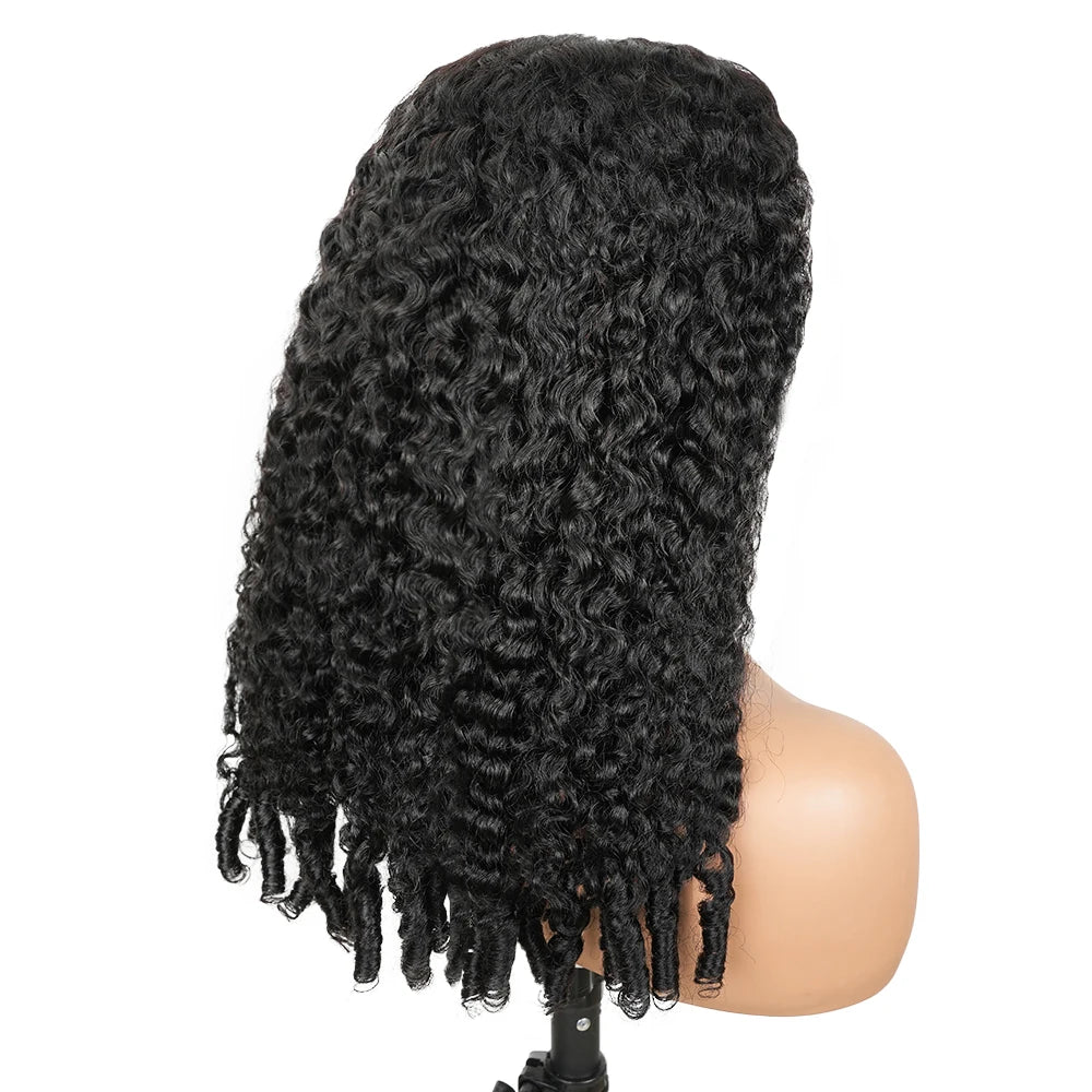 Burmese Curly Lace Front Wig – 250% Human Hair, Deep Bouncy Curls