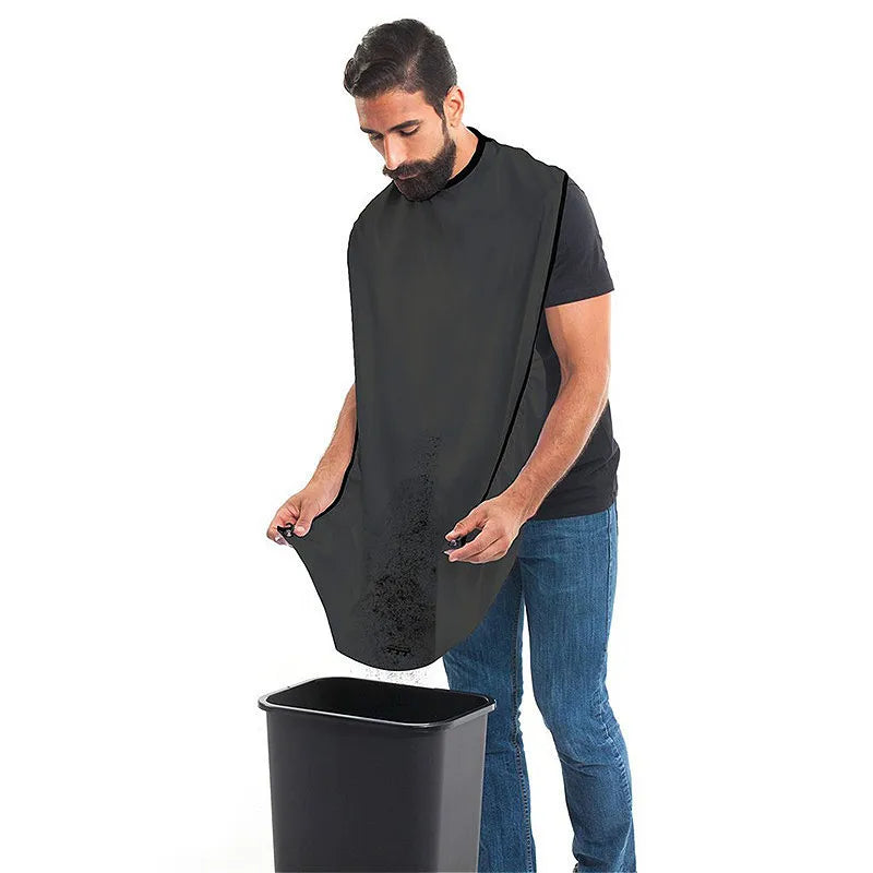 Men’s Shaving Apron – Beard Catcher Bib for Grooming, Barber-Style Care at Home