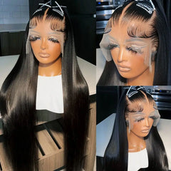 Straight Lace Front Wig – 100% Human Hair, HD 13x6, Length 30 Inches