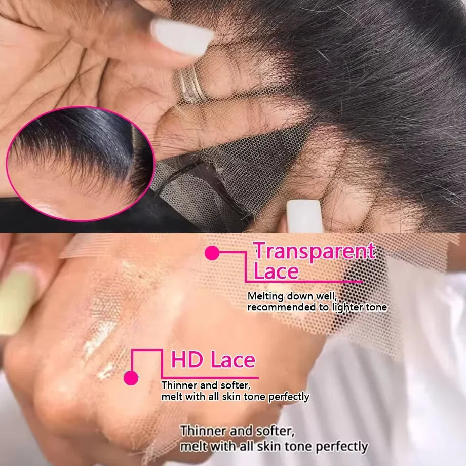 Straight Lace Front Wig – 100% Human Hair, HD 13x6, Length 30 Inches