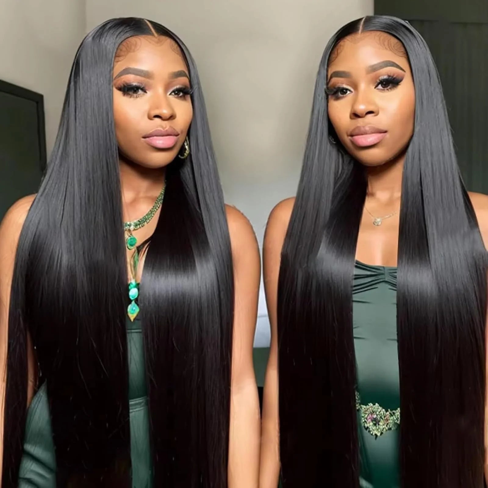 Straight Lace Front Wig – 100% Human Hair, HD 13x6, Length 30 Inches