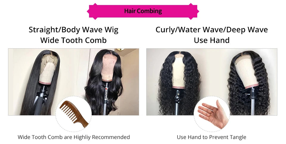 Short Curly Pixie Wig – Lace Front, Water Wave Human Hair for Women