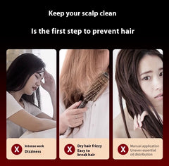 Electric Massage Hair Comb – Red Light &amp Liquid Application