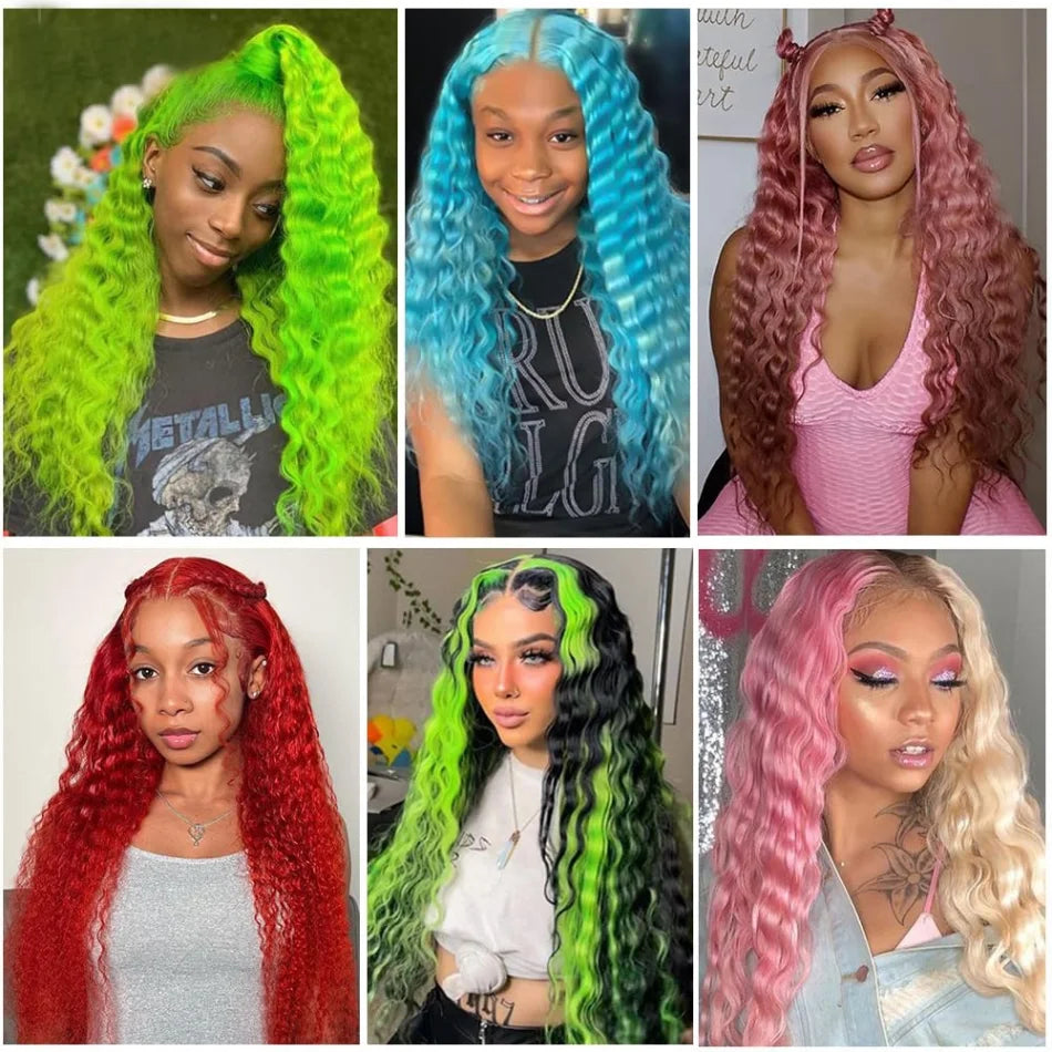 Blonde Deep Wave Wig – 13x6 Lace Front, 30-32 Inches, 100% Human Hair