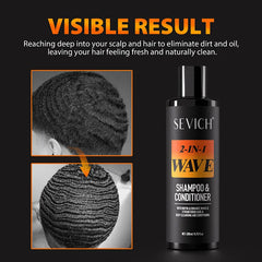 Sevich Shampoo for Wavy Hair – Enhances Waves, Strengthens and Deep Cleanses, Nourishing