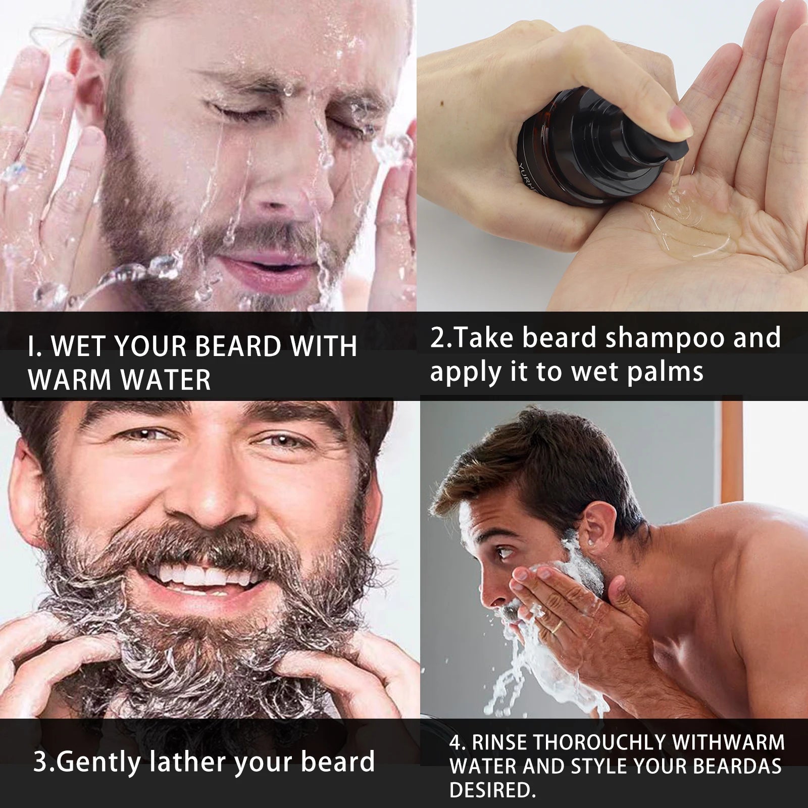Beard Cleansing Shampoo – Deep Clean & Softening for Men
