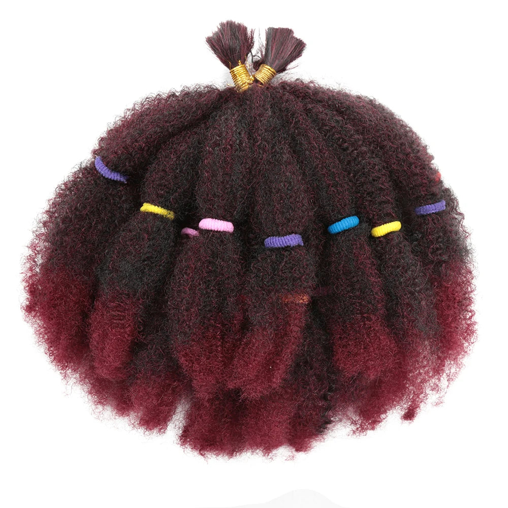Afro Braiding Hair – Synthetic Kinky Twist, 12 Inches, Pre-Stretched for Easy Styling