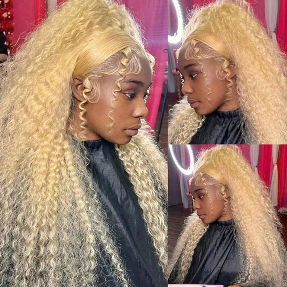 Blonde Deep Wave Wig – 13x6 Lace Front, 30-32 Inches, 100% Human Hair