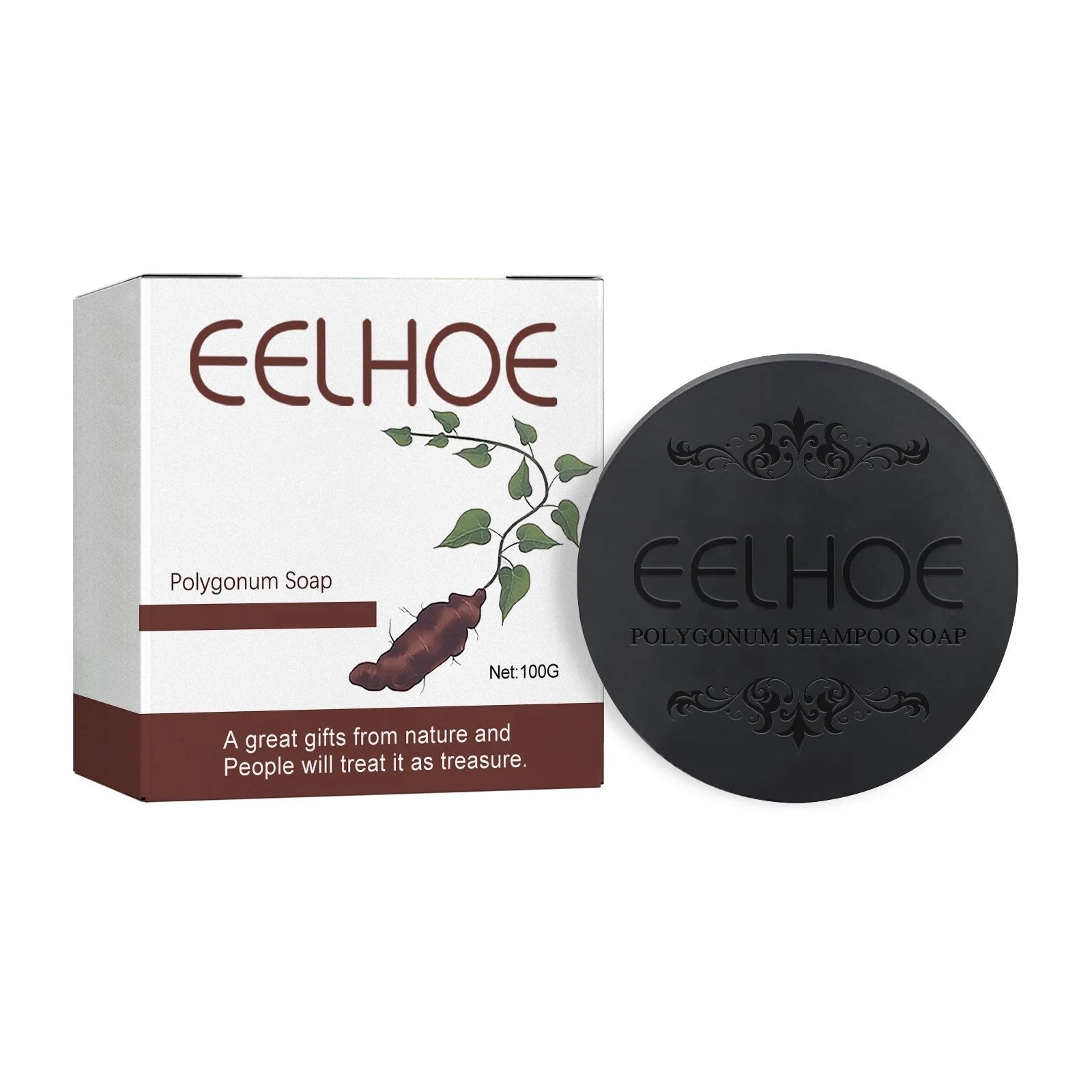 Cold Process Pure Plant Shampoo Bar – Polygonum Multiflorum Thunb, Hair Care and Treatment