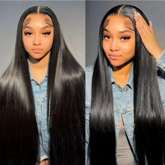 Straight Lace Front Wig – 100% Human Hair, HD 13x6, Length 30 Inches