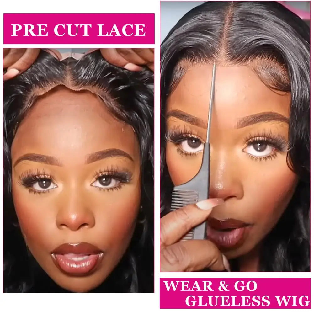 Glueless Lace Front Human Hair Wig – Bling Hair, Pre-Plucked & Ready to Wear