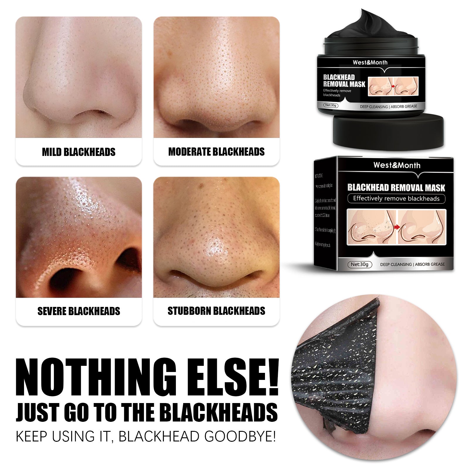 Detox Peel-Off Mask – Charcoal Facial Mask for Deep Cleansing & Smooth Skin